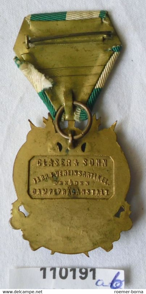 Seltenes Massives Militärvereins Abzeichen Sachsen Seifersdorf 1889 (110191) - Allemagne