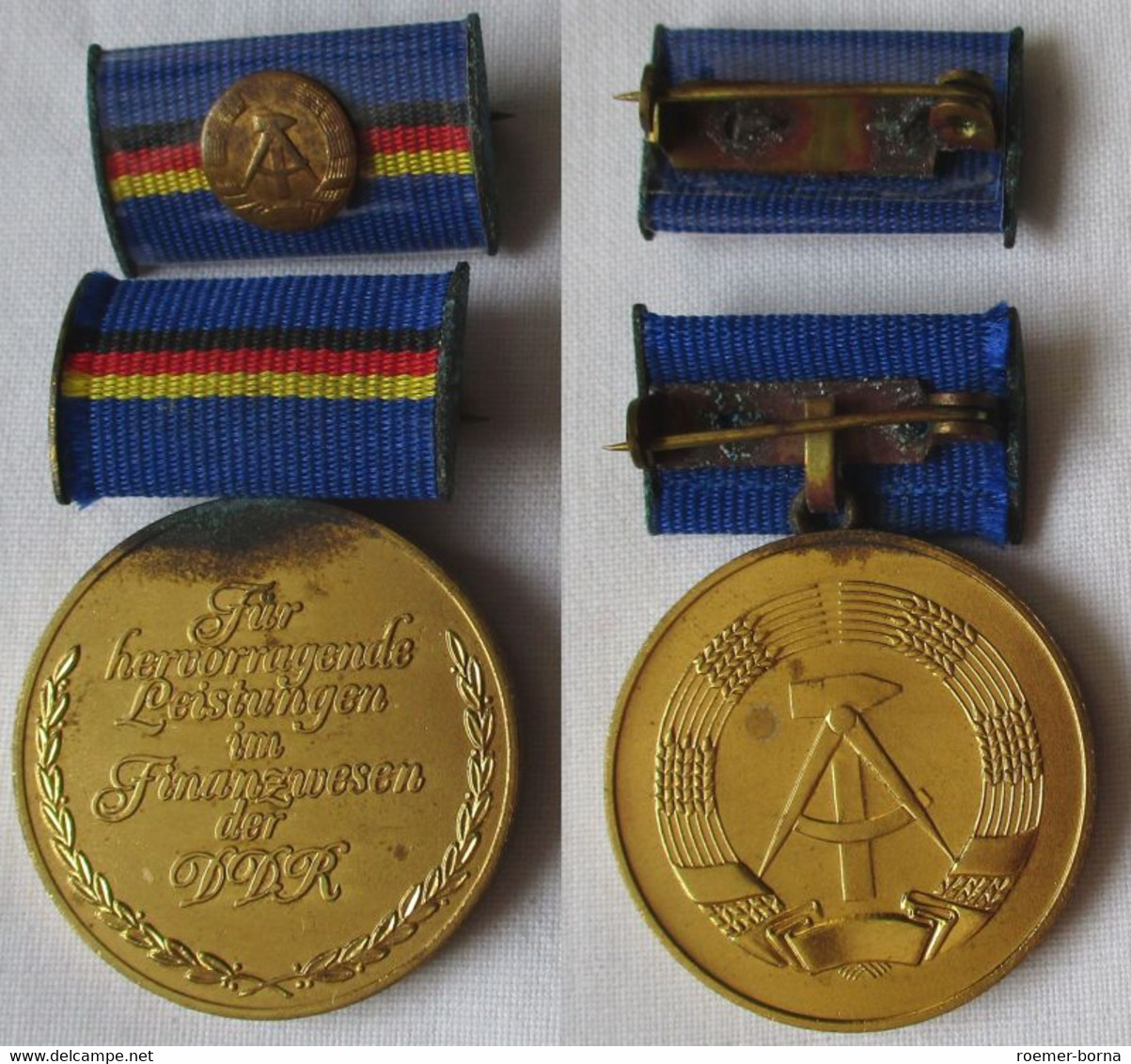 DDR Medaille Für Hervorragende Leistungen Im Finanzwesen Bartel 291 C (116235) - RDA