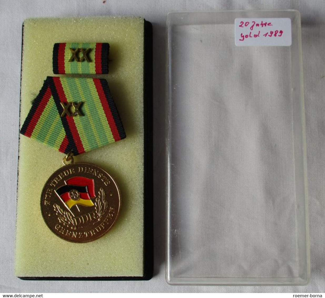 Medaille Für Treue Dienste In Den Grenztruppen Der DDR Gold F. 20 Jahre (153910) - Duitse Democratische Republiek