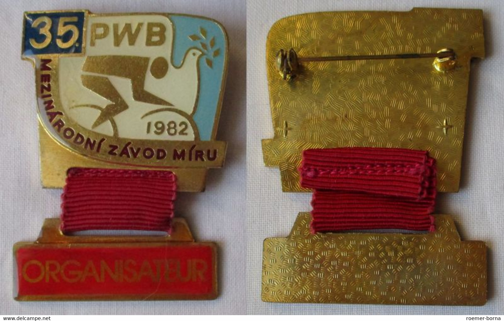 Abzeichen 35. Friedensfahrt 1982 Course De La Paix PWB ORGANISATEUR (108261) - GDR
