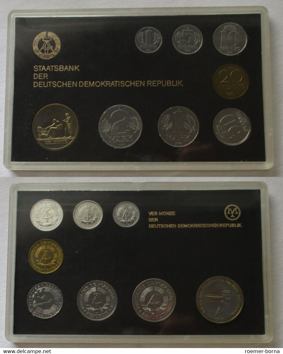 DDR Kursmünzensatz (KMS) Mini-Satz 1985 "Gelehrte" Stgl. In OVP (143475) - Mint Sets & Proof Sets