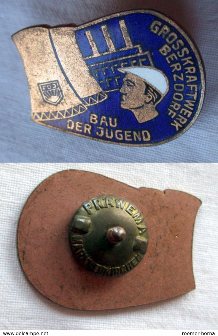 DDR FDJ Abzeichen Bau Der Jugend Großkraftwerk Berzdorf Bronze (148404) - GDR