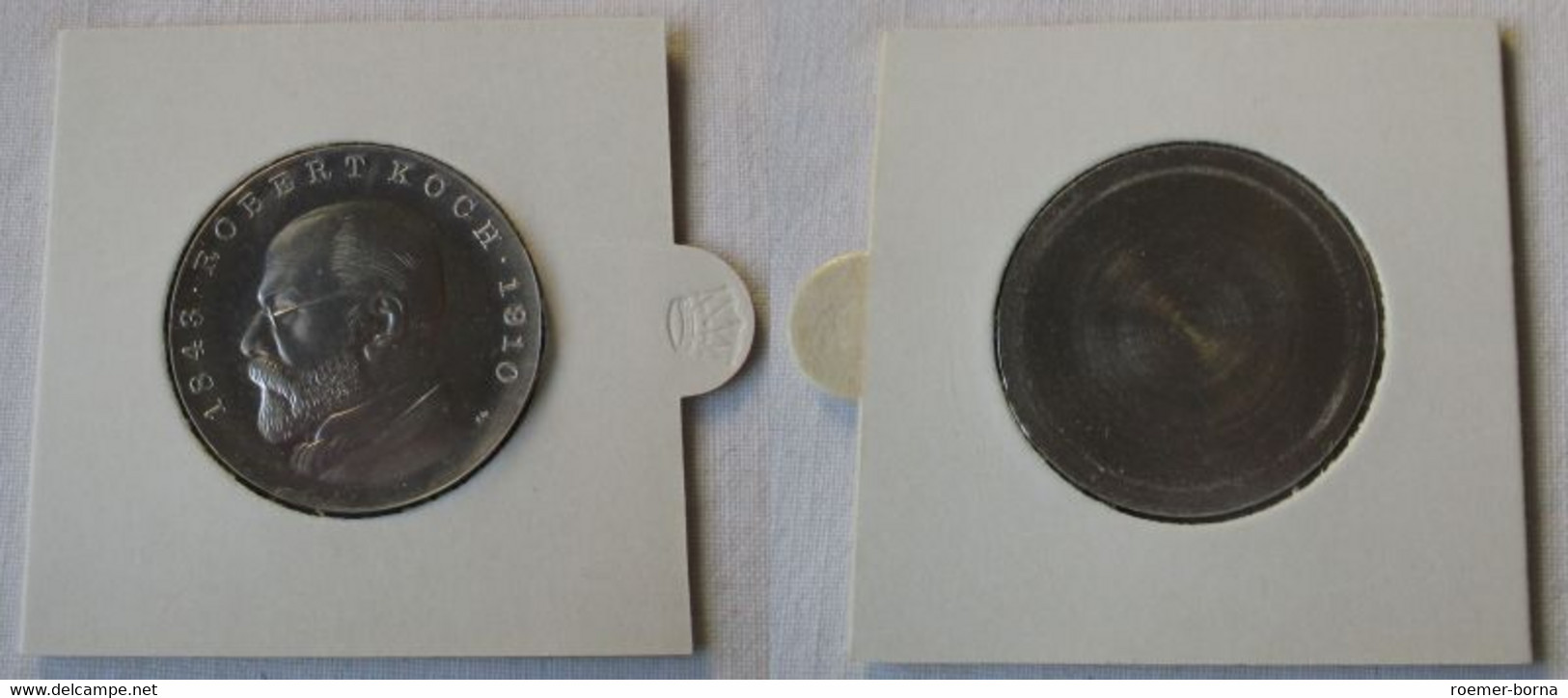 DDR Gedenk Münze 5 Mark Robert Koch 1968 Aluminium Probe (144620) - Test- & Nachprägungen