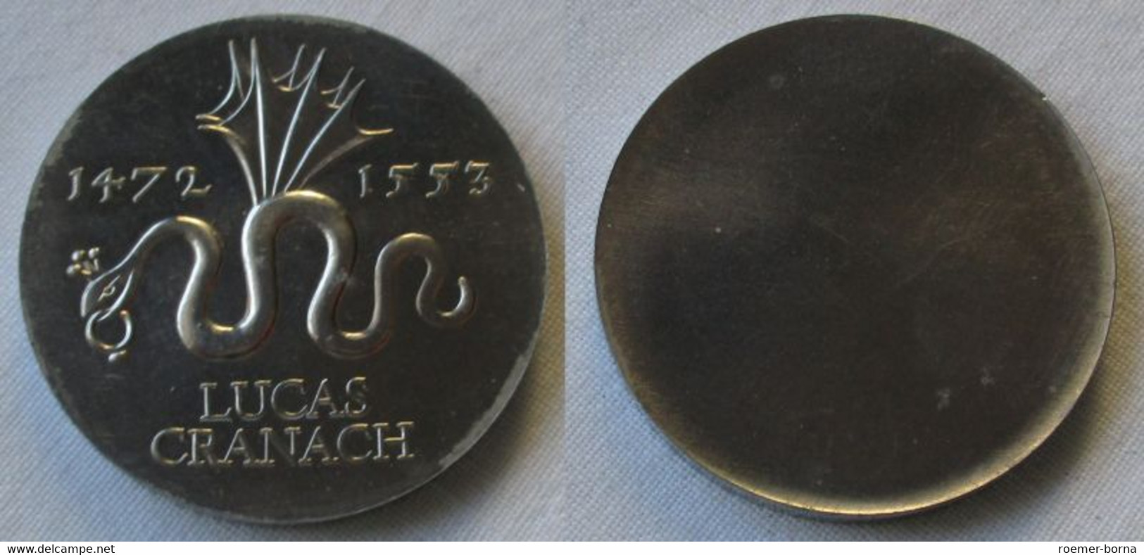 DDR Gedenk Münze 20 Mark Lucas Cranach 1972 Aluminium Probe (144610) - Proeven & Herslagen