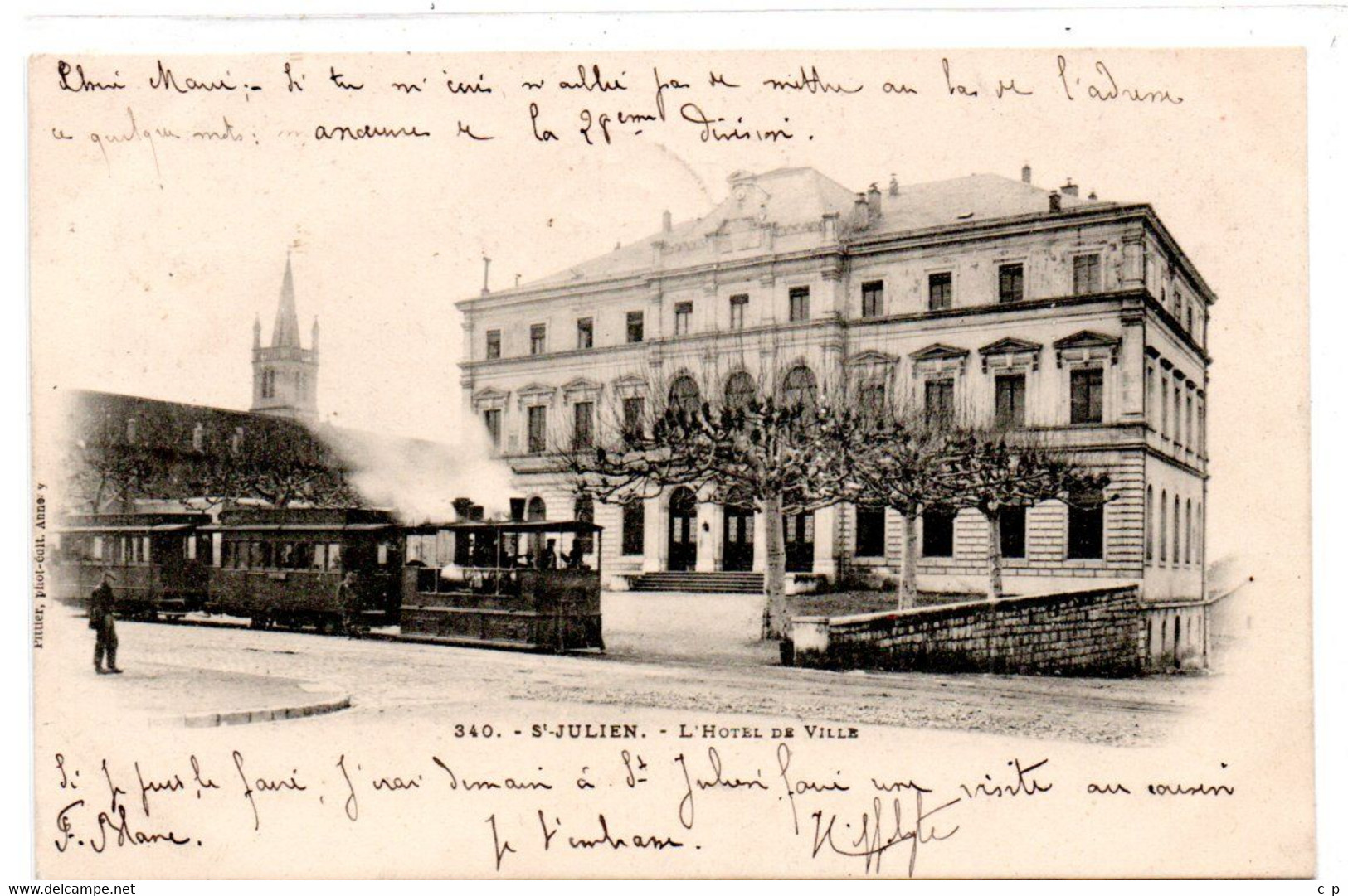 Saint Julien En Genevois - Tramway - Hotel De Ville   - CPA°rn - Saint-Julien-en-Genevois