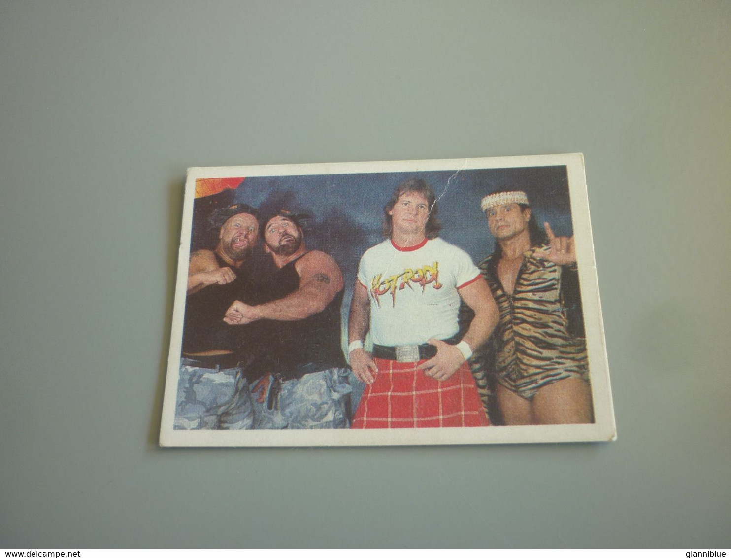 The Bushwackers Rowdy Roddy Piper Jimmy Snuka WWF Wrestling Old 90's Greek Edition Trading Card - Trading Cards