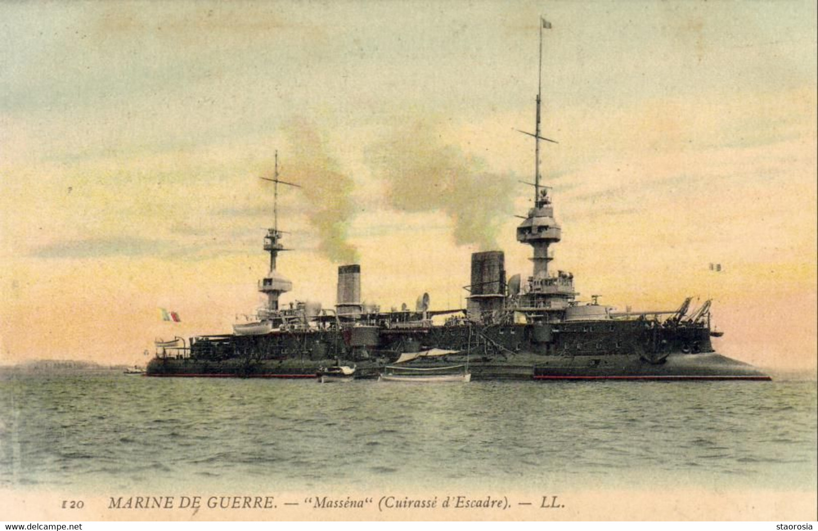 MARINE DE GUERRE Lot De 5 Cartes  Du Chayla, Suffren,Masséna,Jauréguyberry , Bouvet - Warships