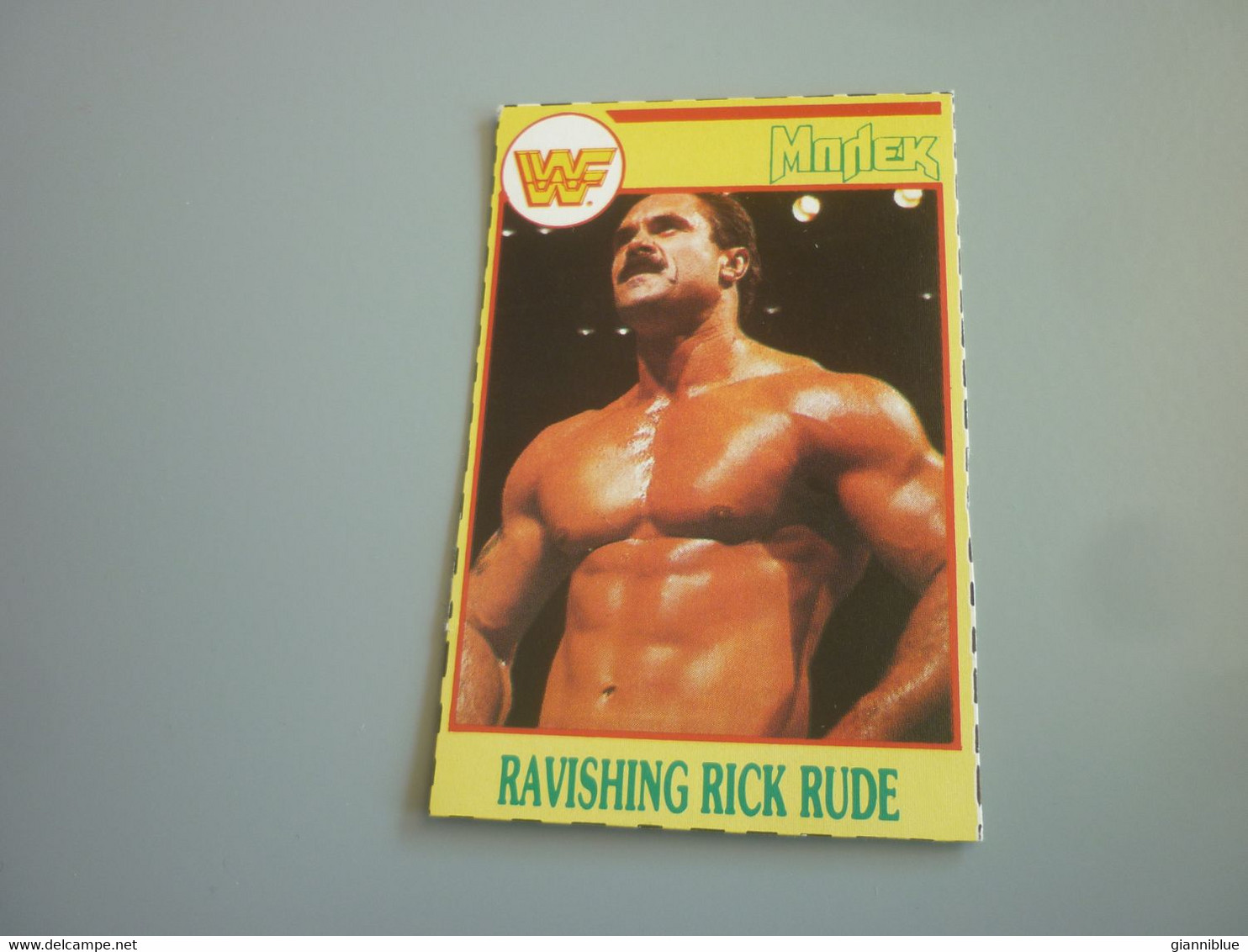Ravishing Rick Rude WWF Wrestling Old 90's Greek Edition Trading Card - Trading Cards