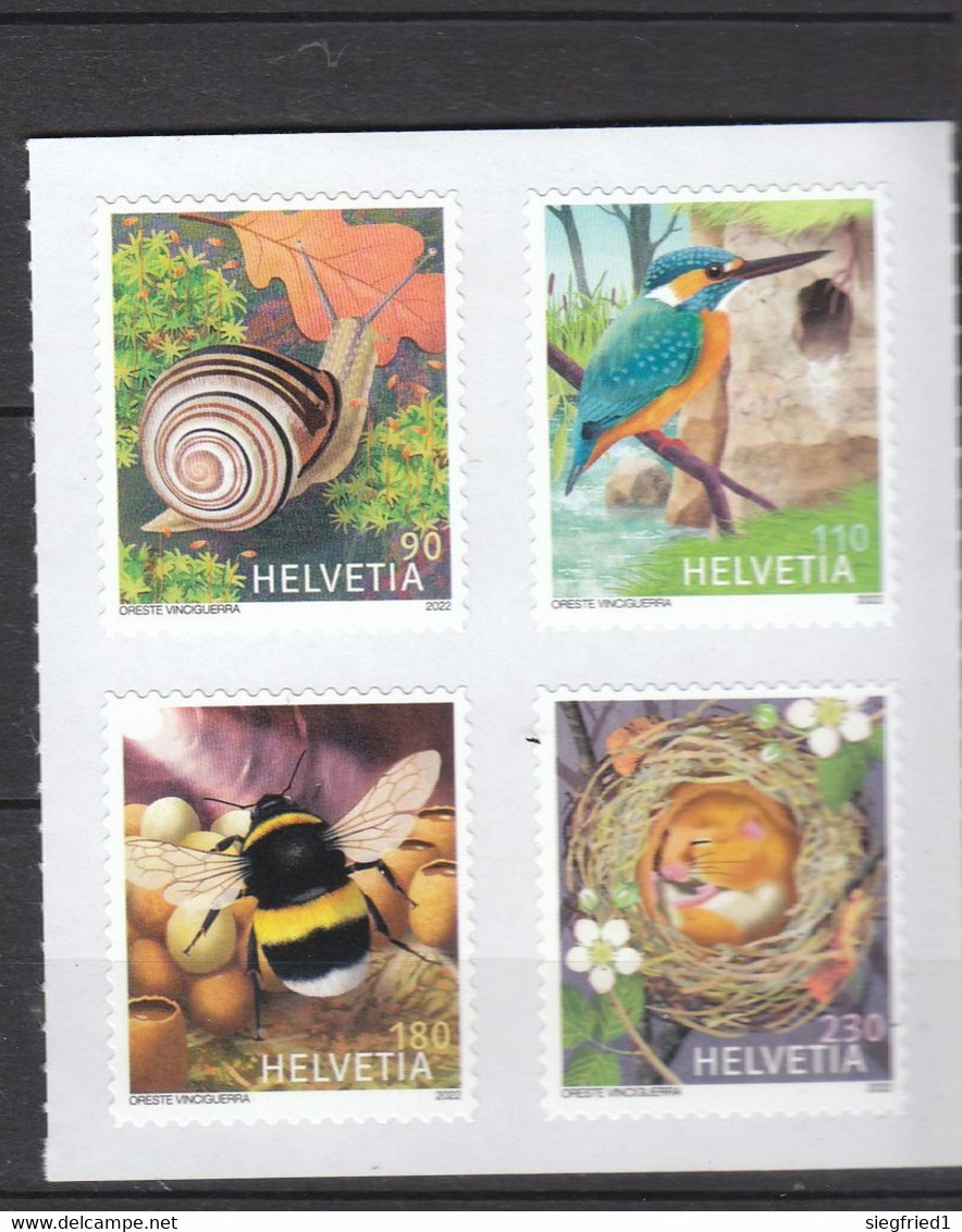 Schweiz  **  Tierbehausungen  Neuausgabe 3.3.2022  Postpreis 6,10 CHF - Unused Stamps