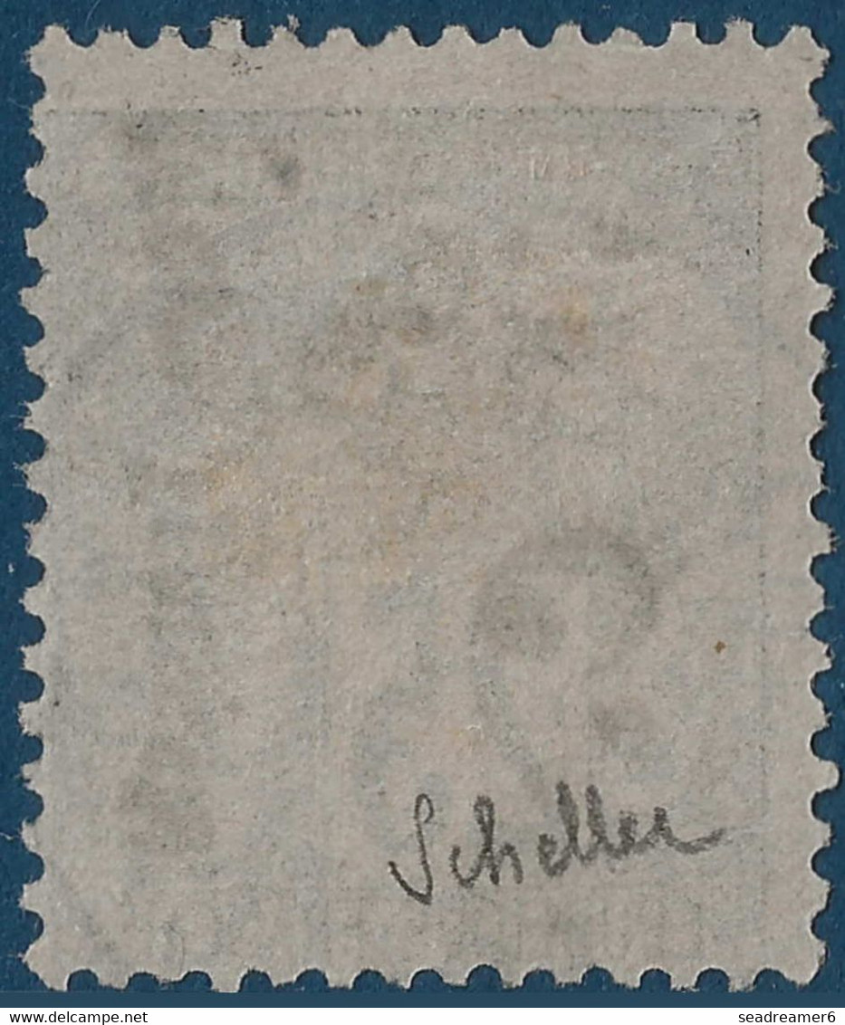 France Colonies Françaises Congo N°4Aa Oblitéré Dateur Bleu De LOANGO Variété Surcharge Verticale TTB Signé SCHELLER - Used Stamps