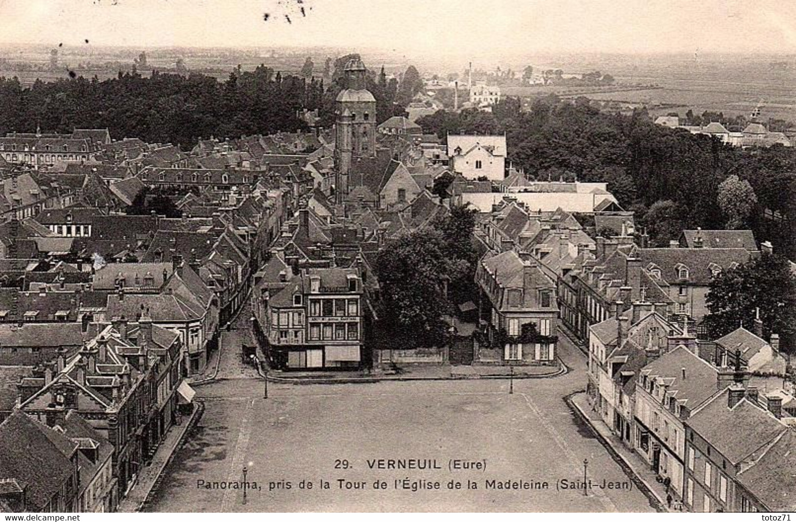 VERNEUIL -  Panorama, Pris De La Tour De L'Eglise De La Madeleine ( Saint-Jean ) - Verneuil Sur Seine