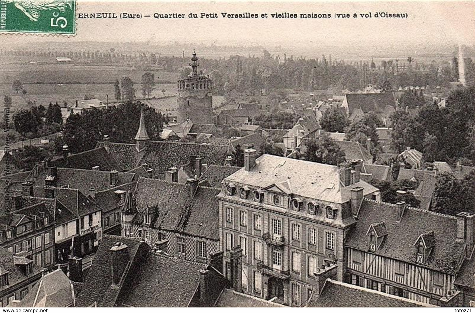 VERNEUIL -  Quartier Du Petit Versailles Et Vieilles Maisons ( Vu à Vol D'Oiseau ) - Verneuil Sur Seine
