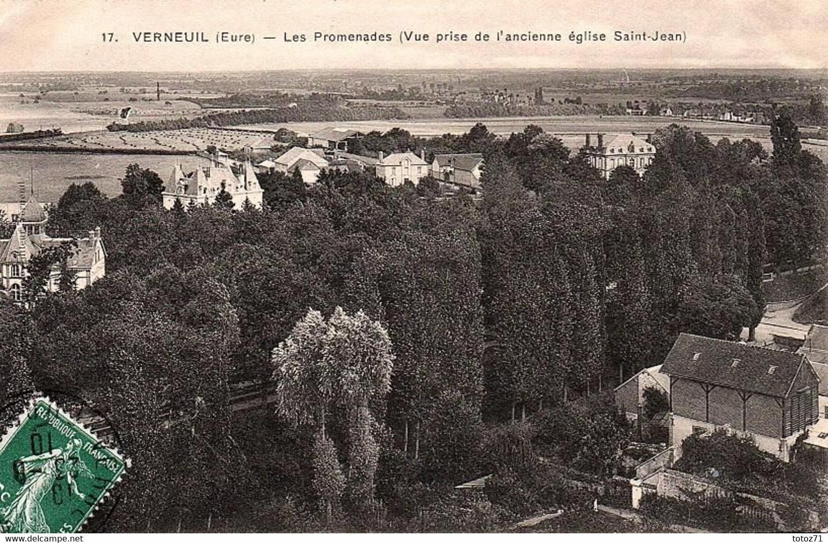 VERNEUIL -  Les Promenades ( Vue Prise De L'ancienne église Saint-Jean ) - Verneuil Sur Seine