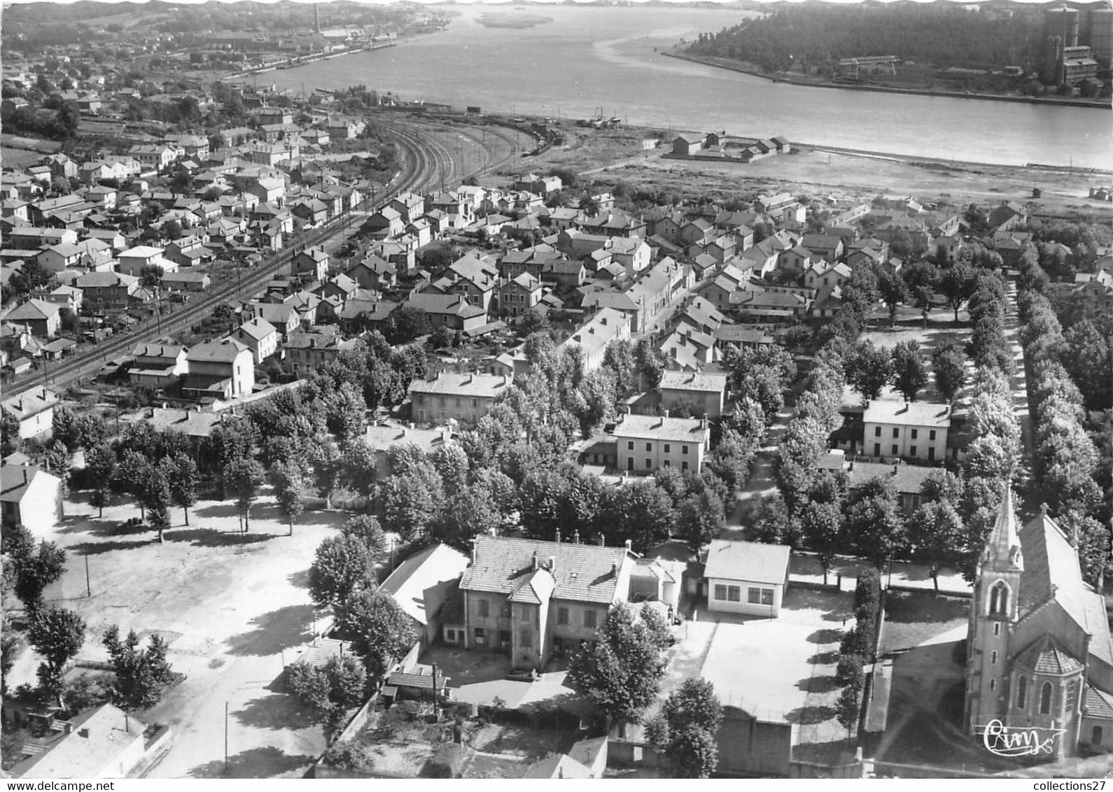 64-BOUCAU- VUE AERIENNE AU FOND L'ADOUR - Boucau