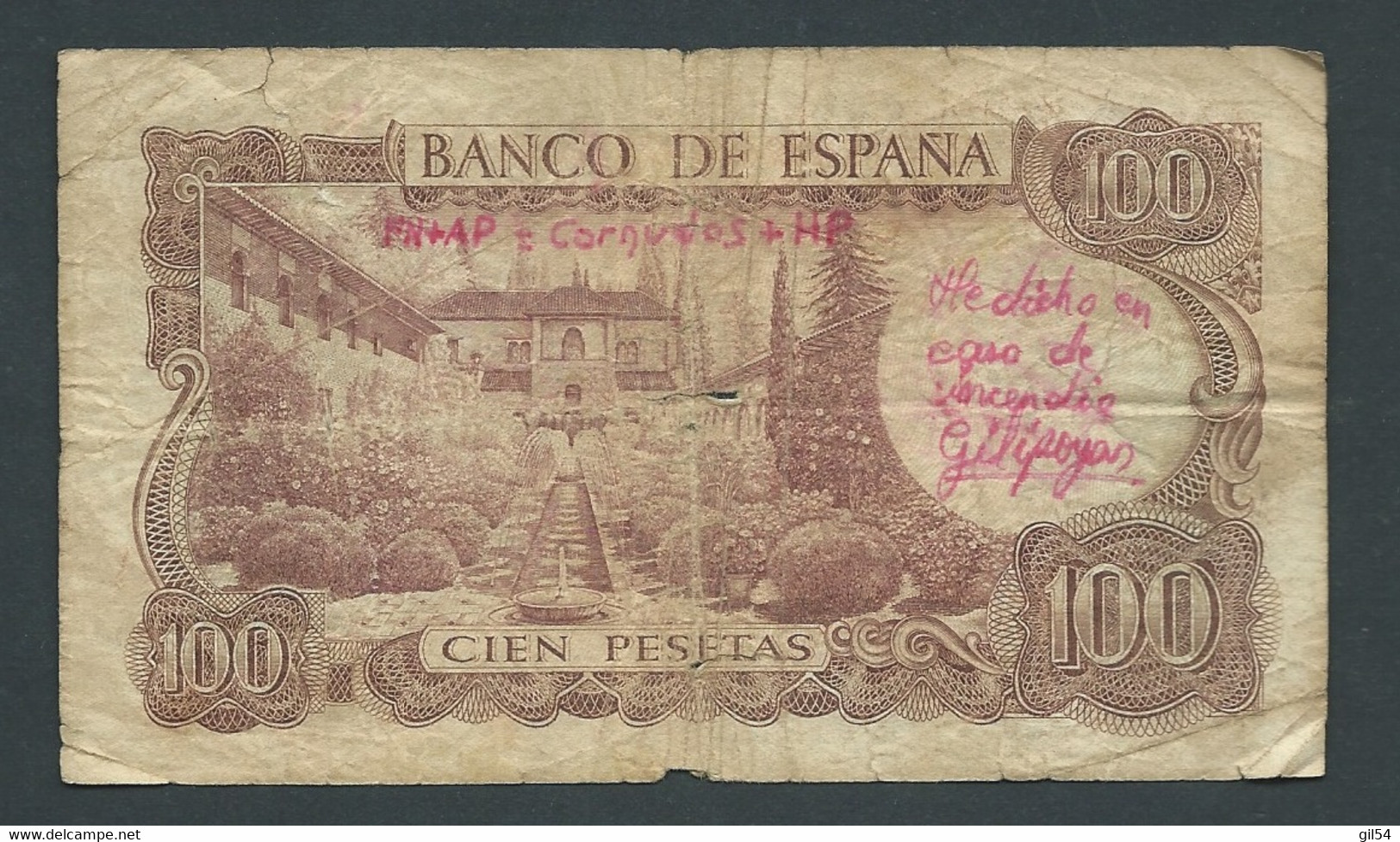 Billet De Banque Espagne Espana 100 Pesetas N° 2C4235642   Laura 7501 - 100 Peseten