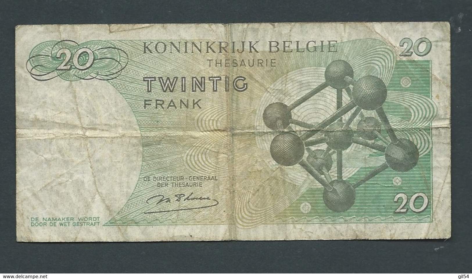 België BELGIQUE 20 FRANCS - 15/06/1964 N° 1 D 7421740   Laura 7508 - 20 Francs