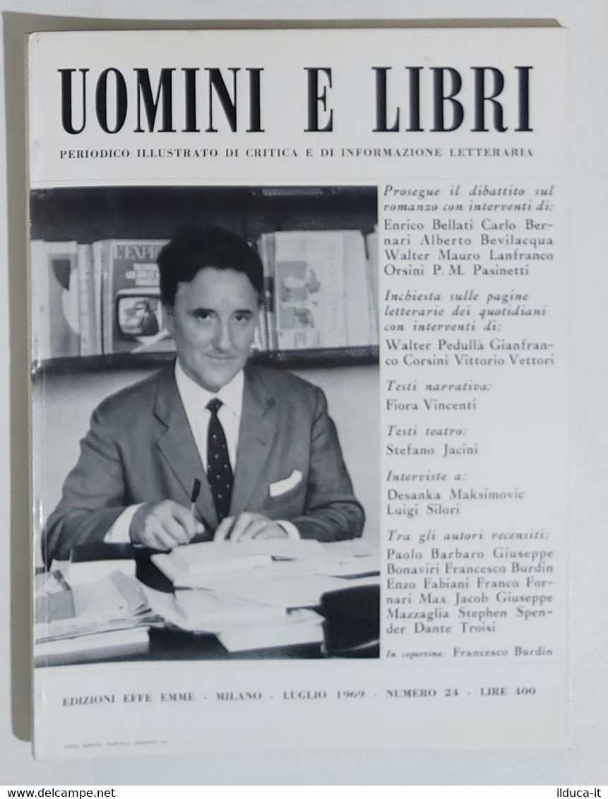 08397 Uomini E Libri N. 24 - Edizioni Effe Emme 1969 - Critique