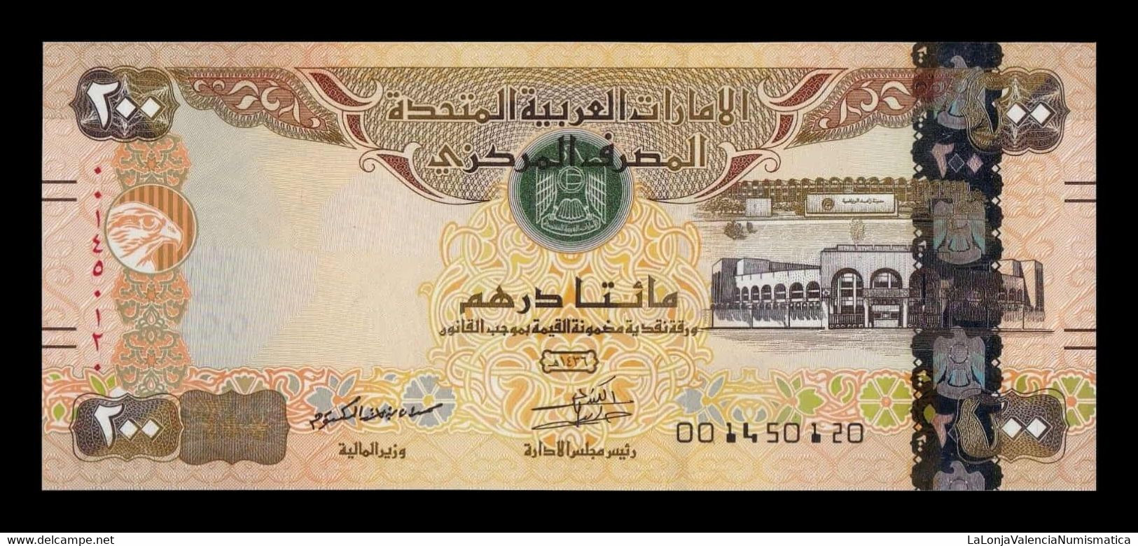 Emiratos Arabes Unidos United Arab 200 Dirhams 2015 Pick 31c SC UNC - Emirats Arabes Unis