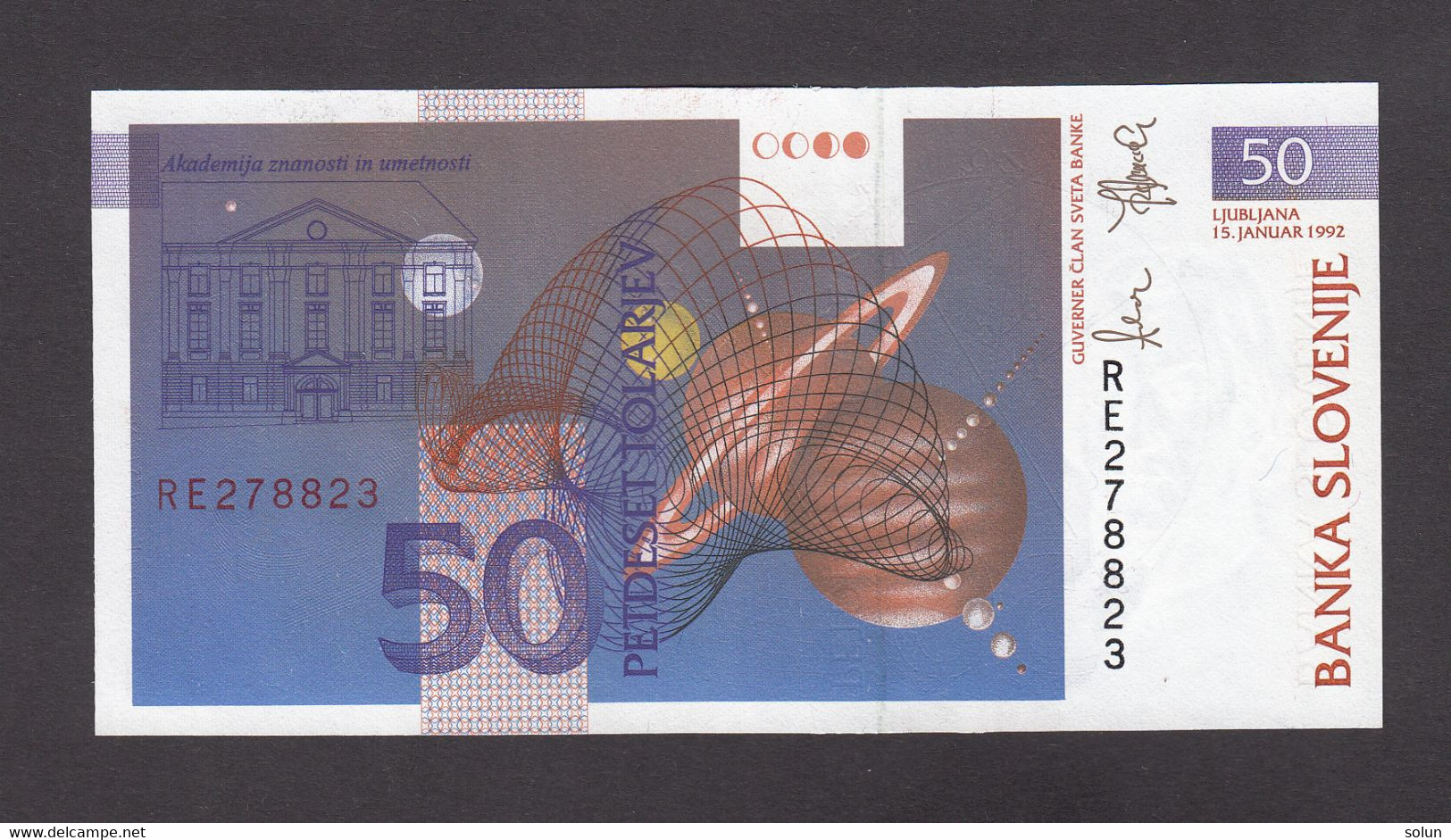 50 TOLAR TOLARJEV  1992 - Slovenia