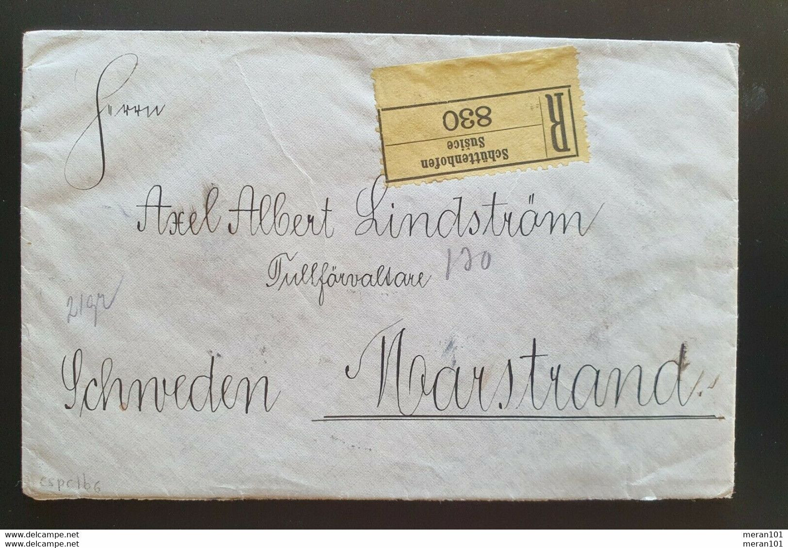 Österreich 1913, Reko Brief Buntfrankatur Schüttenhofen Susice Gelaufen Schweden - Brieven En Documenten