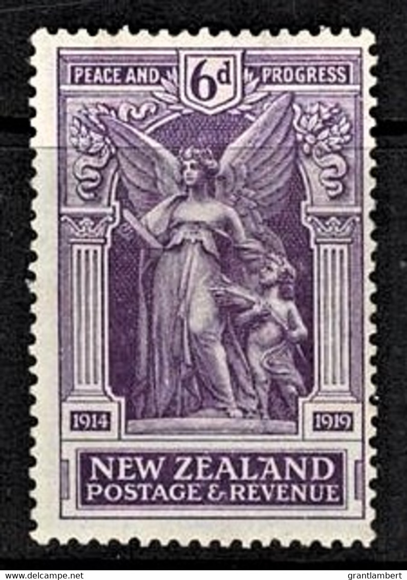 New Zealand 1920 Victory 6d Peace & Progress MH - Ongebruikt