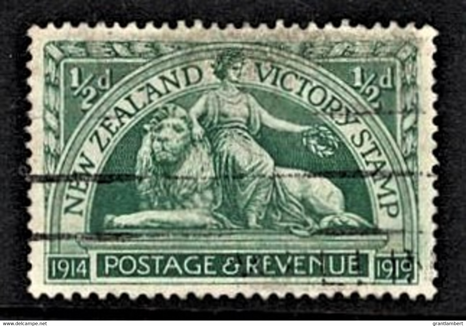 New Zealand 1920 Victory 1/2d Used - Oblitérés