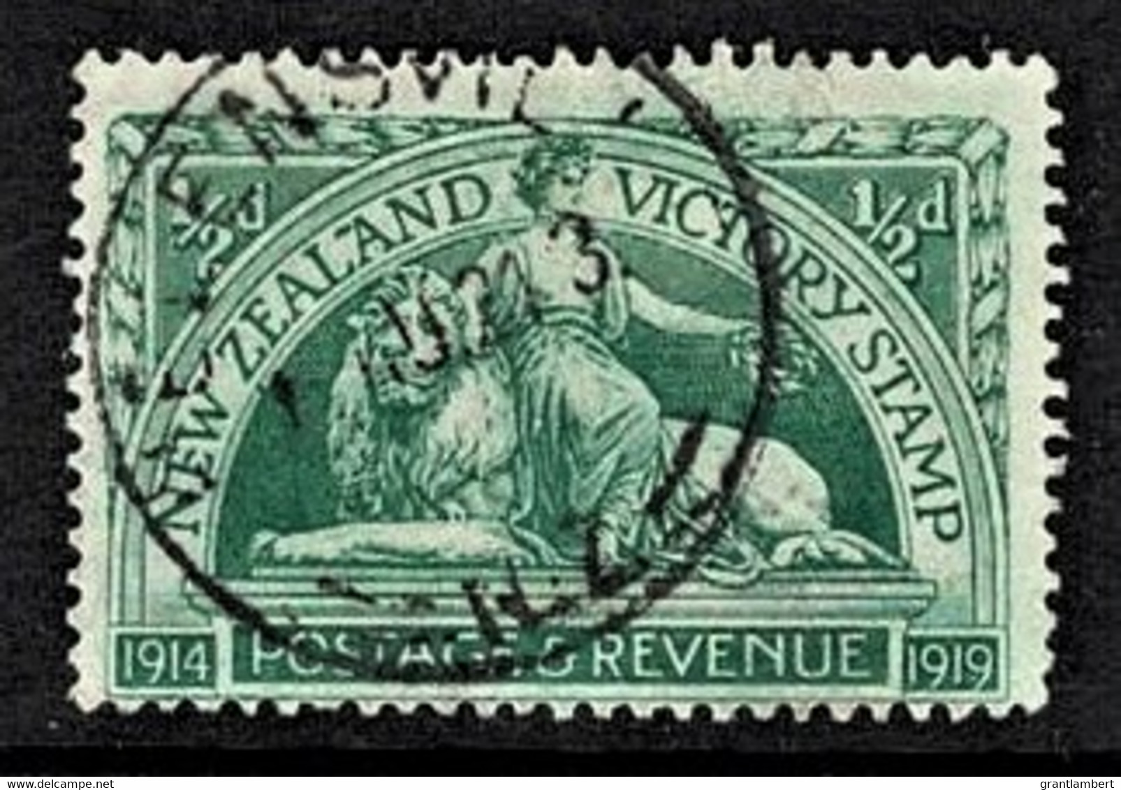 New Zealand 1920 Victory 1/2d Used - - Usados