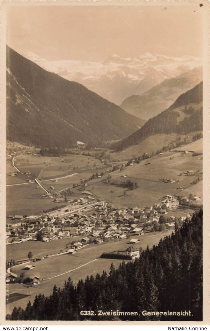 Zweisimmen - Generalansicht - Feldpost Landsturm Drag. KP. 60 - Zweisimmen