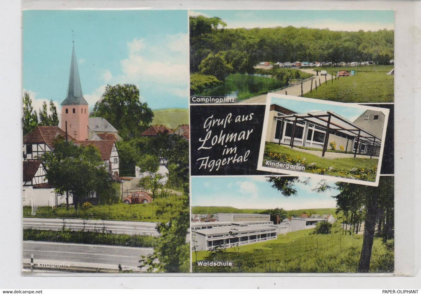 5204 LOHMAR, Waldschule, Kindergarten, Campingplatz, Partie An Der Kirche - Siegburg