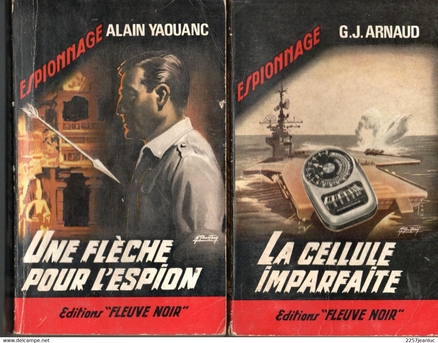 2 Romans Espionnage  -  Editions Fleuve Noir  N: 421  Une Flèche Pour L'espion  Et N: 426 La Cellule Imparfaite De 1964 - Fleuve Noir