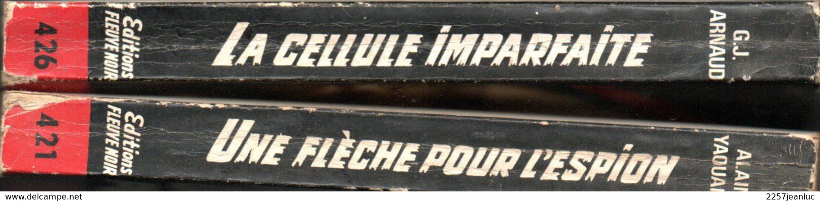 2 Romans Espionnage  -  Editions Fleuve Noir  N: 421  Une Flèche Pour L'espion  Et N: 426 La Cellule Imparfaite De 1964 - Fleuve Noir