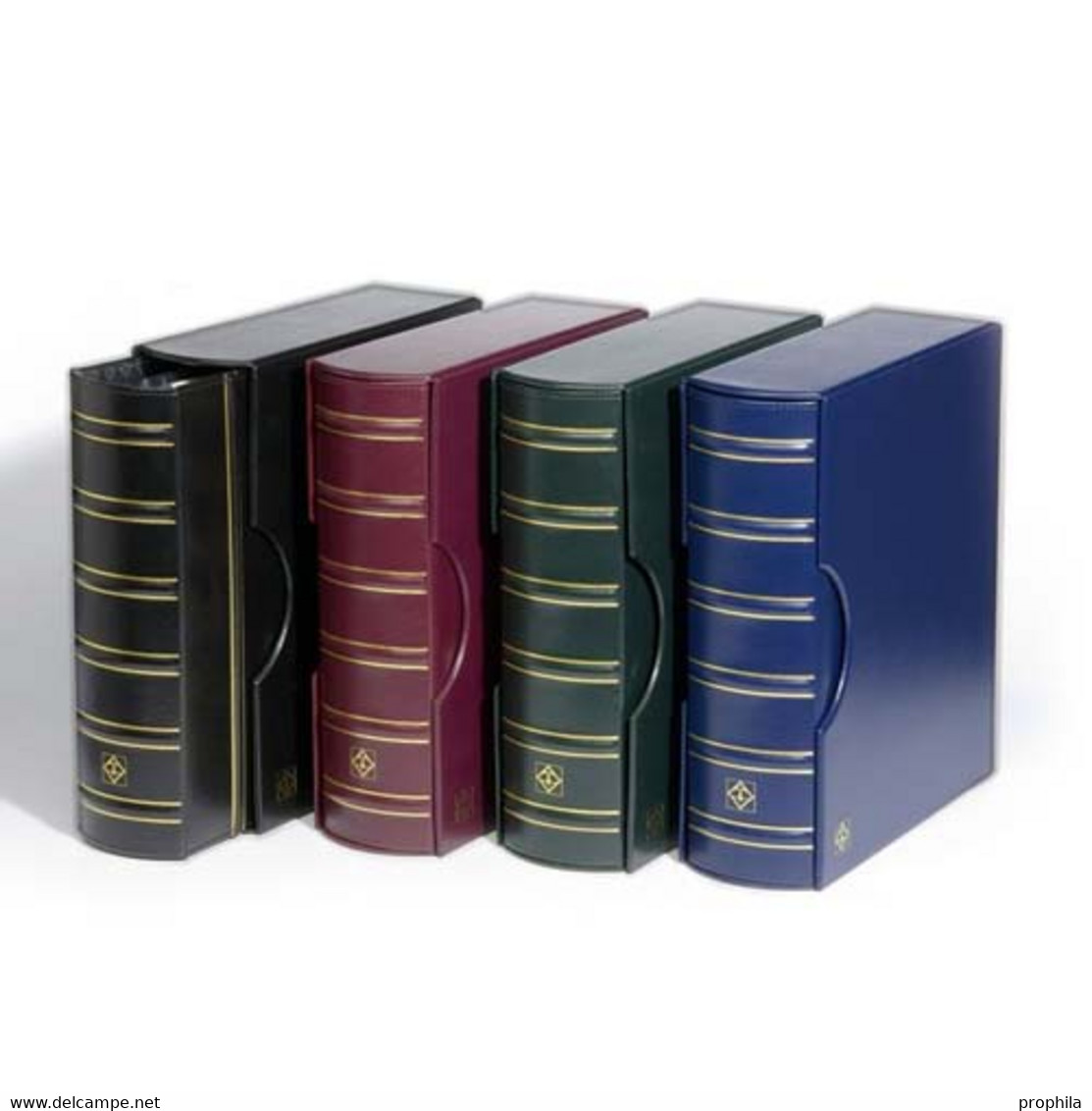 Ringbinder GRANDE, Classic-Design GIGANT, Inkl. Schutzkassette, Blau - Grand Format, Fond Noir