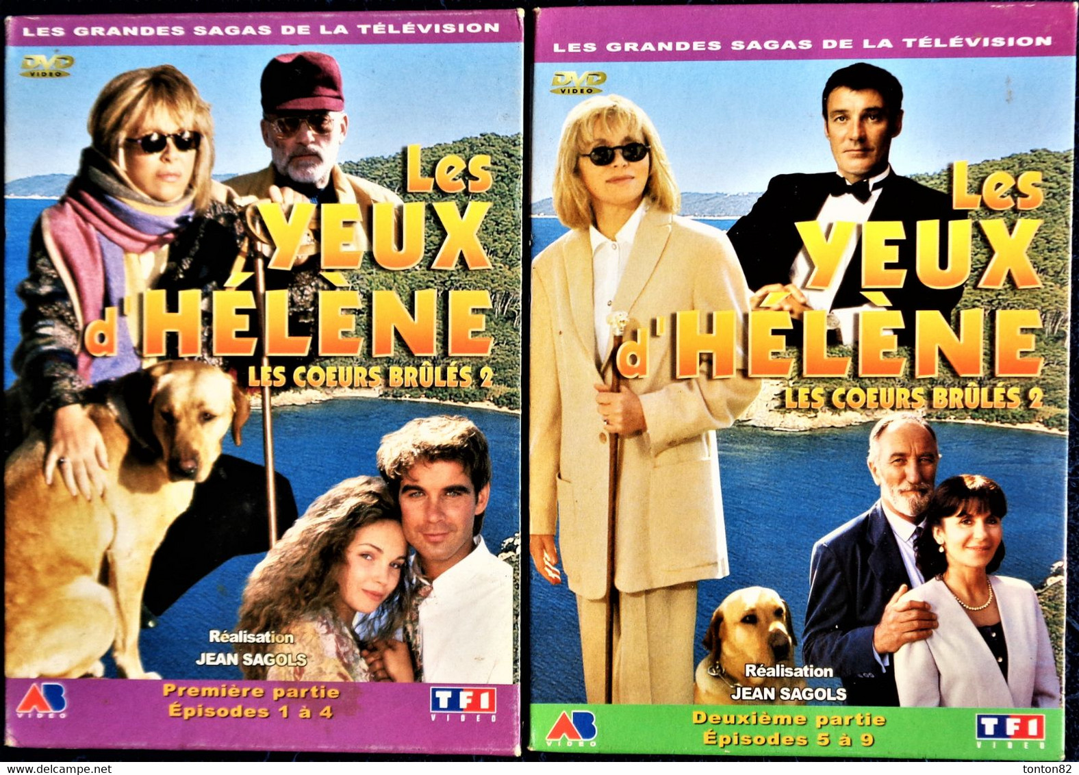 Les Cœurs Brûlés 2 - Les Yeux D'Hélène - Mireille Darc -  Danièle Evenou - M. Duchaussoy - Complet - 8 DVD - 9 épisodes - TV-Reeksen En Programma's