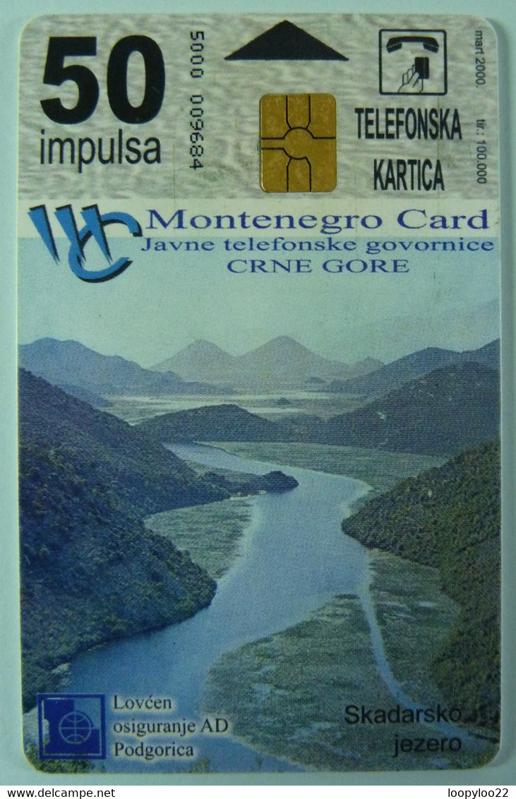 MONTENEGRO - Chip - 50 Units - Lake / Mountain - CRNE GORE - Used - Montenegro