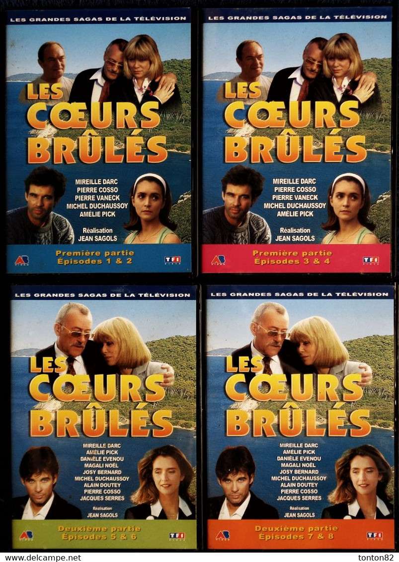 Les Cœurs Brûlés 1 - Complet - 8 DVD - 8 épisodes - Mireille Darc - Pierre Cosco - Pierre Vaneck - Michel Duchaussoy . - TV-Reeksen En Programma's