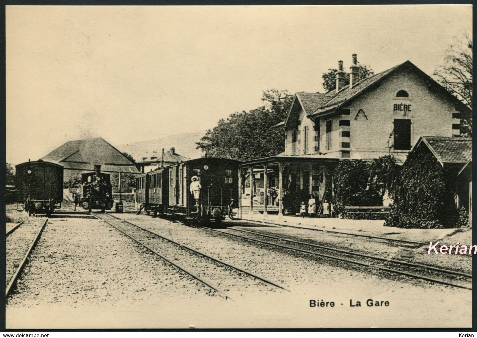 Bière - La Gare Au Début Du Siècle (BAM) - Coll. JL Rochaix - Edit. BVA (carte Moderne) - Voir 2 Scans Larges - Bière