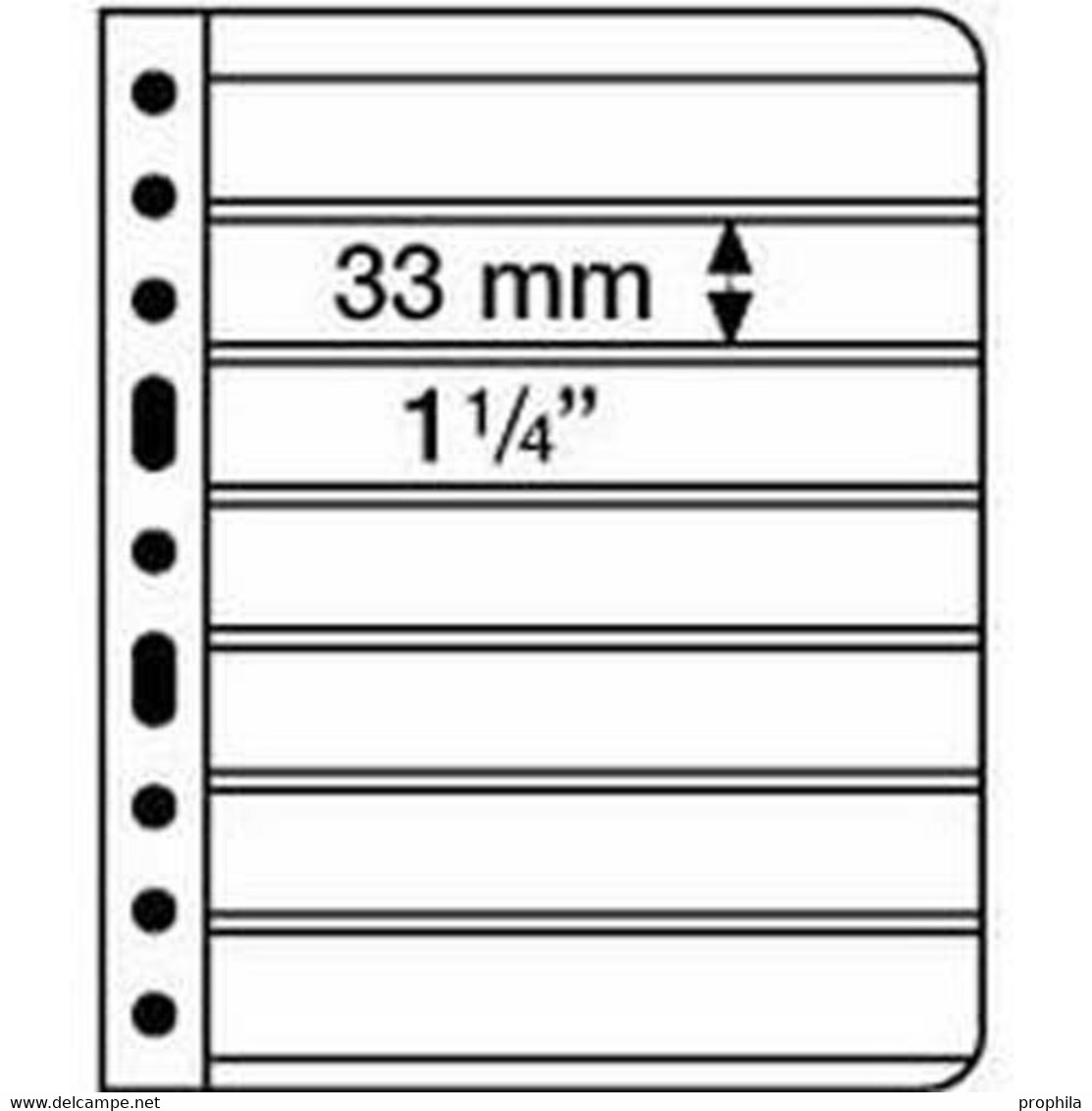 Kunststoffhüllen VARIO, 7er-Einteilung, Schwarz, 5er Pack - Clear Sleeves