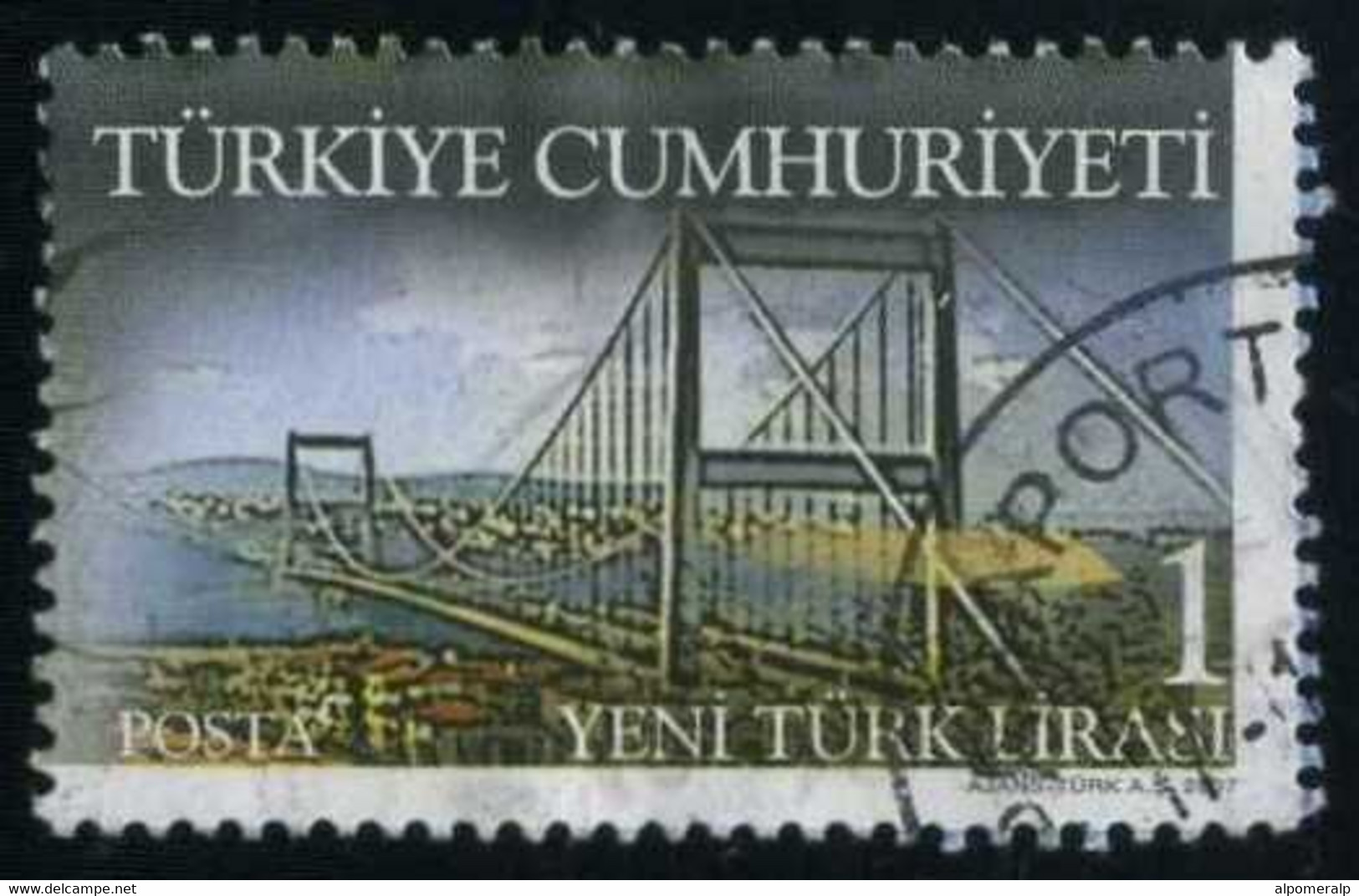 Türkiye 2007 Mi 3618 Bosphorus Bridge | Balkanfila Stamp Exhibition - Gebraucht