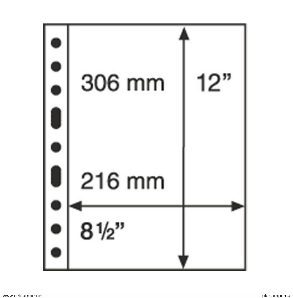 Plastic Pockets GRANDE, One-way Division, Clear - Sobres Transparentes