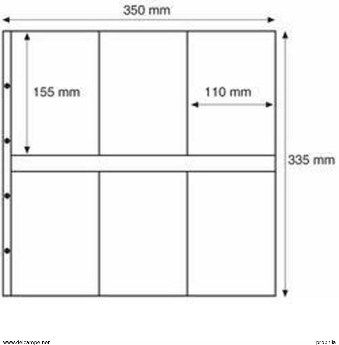 Kunststoffhüllen MAXIMUM, Für Neue Postkarten, Hochformat, Glasklar - Sobres Transparentes