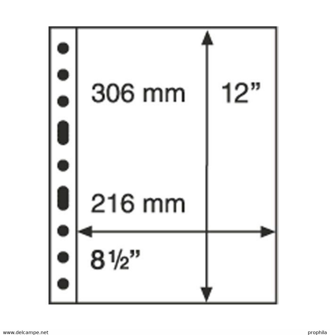 Kunststoffhüllen GRANDE, 1er Einteilung, Schwarz - Clear Sleeves