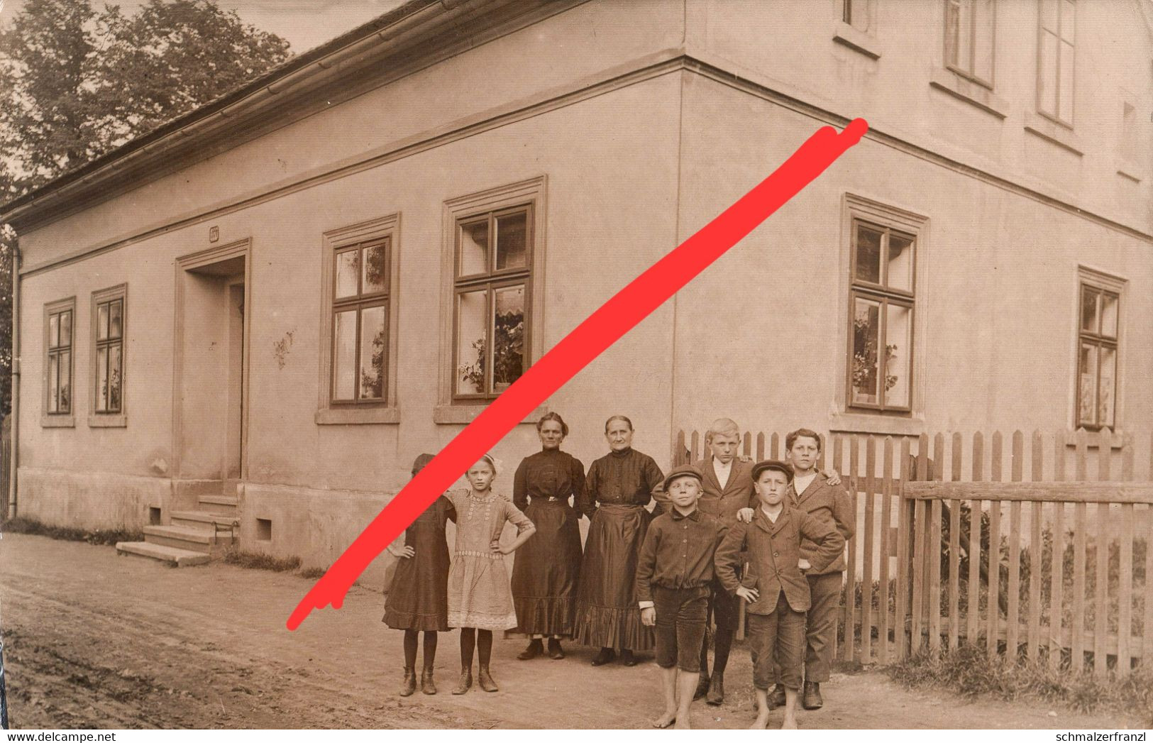 Foto AK Grottau Hradek Nad Nisou Schule Skola ? A Ketten Chotyna Kratzau Chrastava Reichenberg Liberec Gablonz Zittau - Sudeten