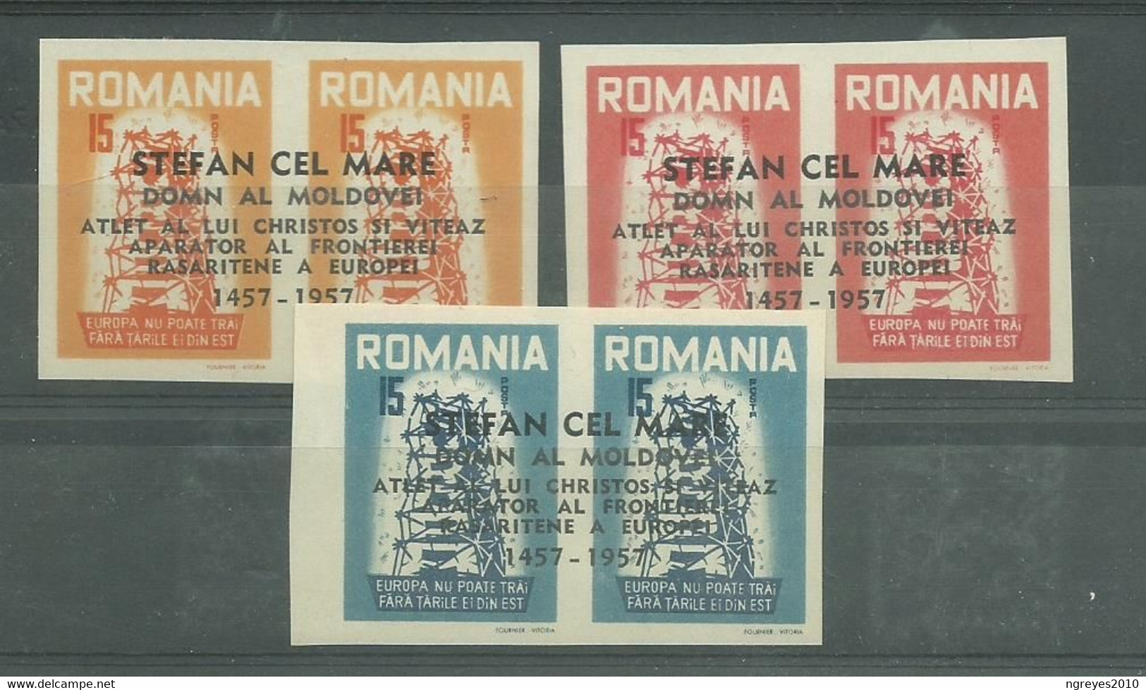 210041135  RUMANIA.  YVERT  1957, Stefan Cel Mare Prince De Moldavie  **/MNH - Local Post Stamps