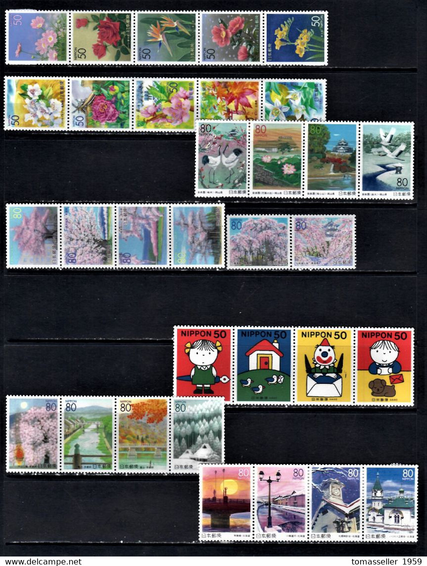 Japan-2000  Year Set-(97st.+16 S/s) -64 Issues.MNH - Full Years
