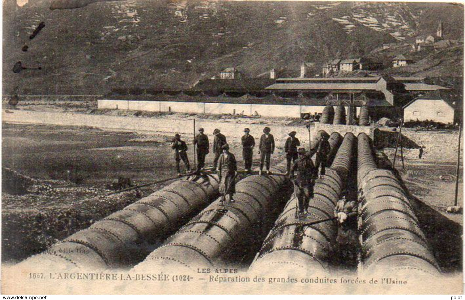 L' ARGENTIERE LA BESSEE - Réparation Des Grandes Conduites Forçées De L' Usine (123241) - L'Argentiere La Besse