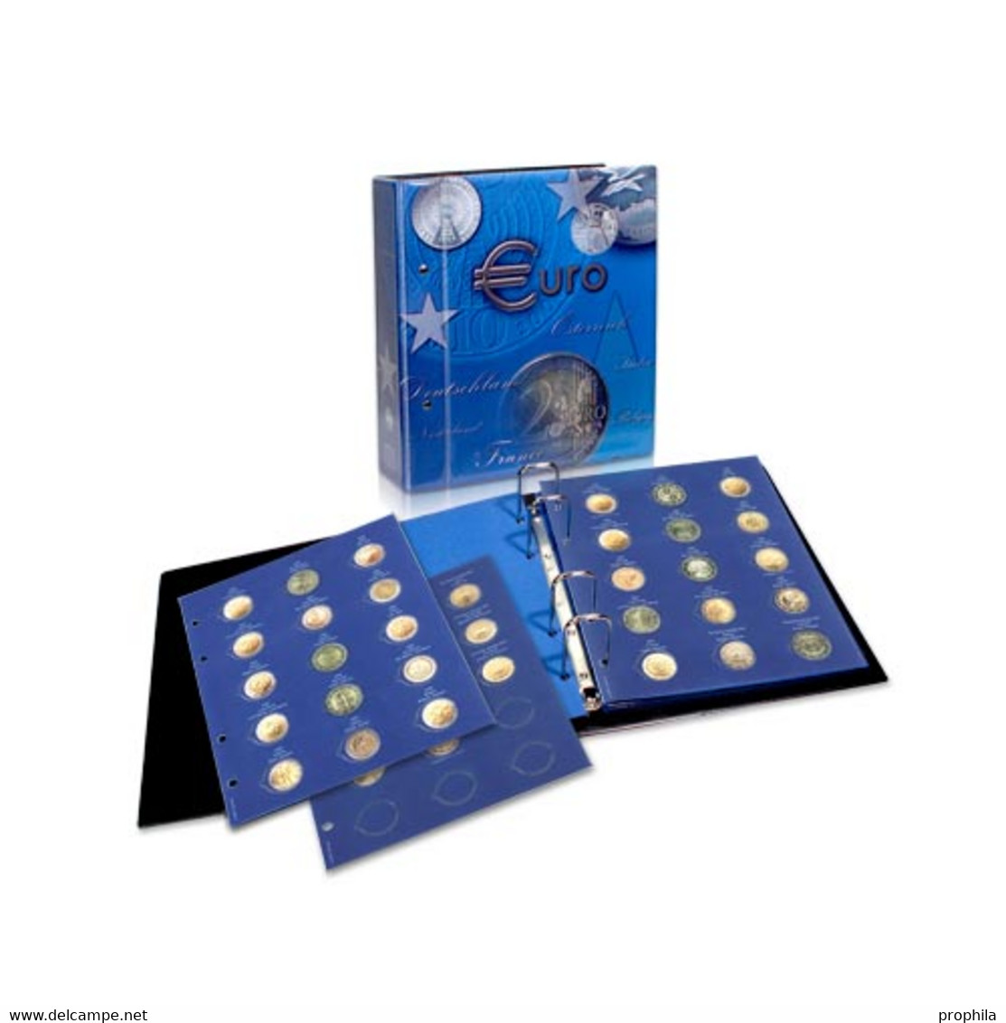 SAFE Vordruckblätter-Set In Farbe Für 2-Euro-Stücke In Kapseln - Clear Sleeves