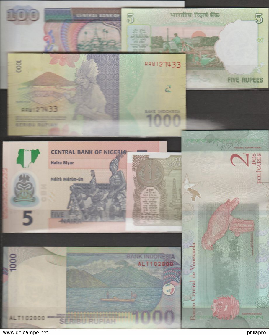 Lot  30 Diff . WORLD  BANKNOTES  -  AU-VF  See 8  Scans  Réf  31 - Kiloware - Banknoten