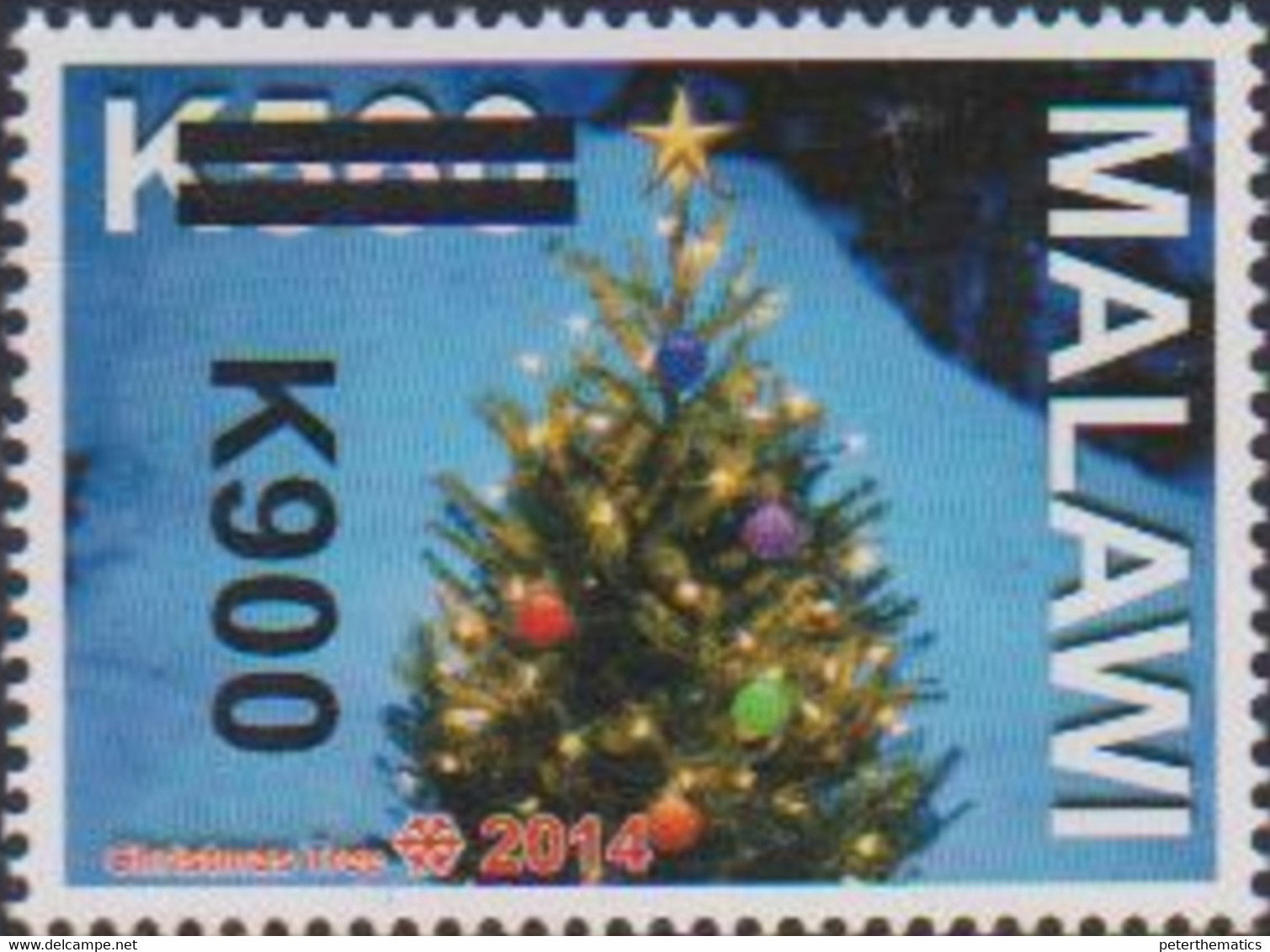 MALAWI, 2021, MNH, OVERPRINTS, CHRISTMAS, 1v - Kerstmis