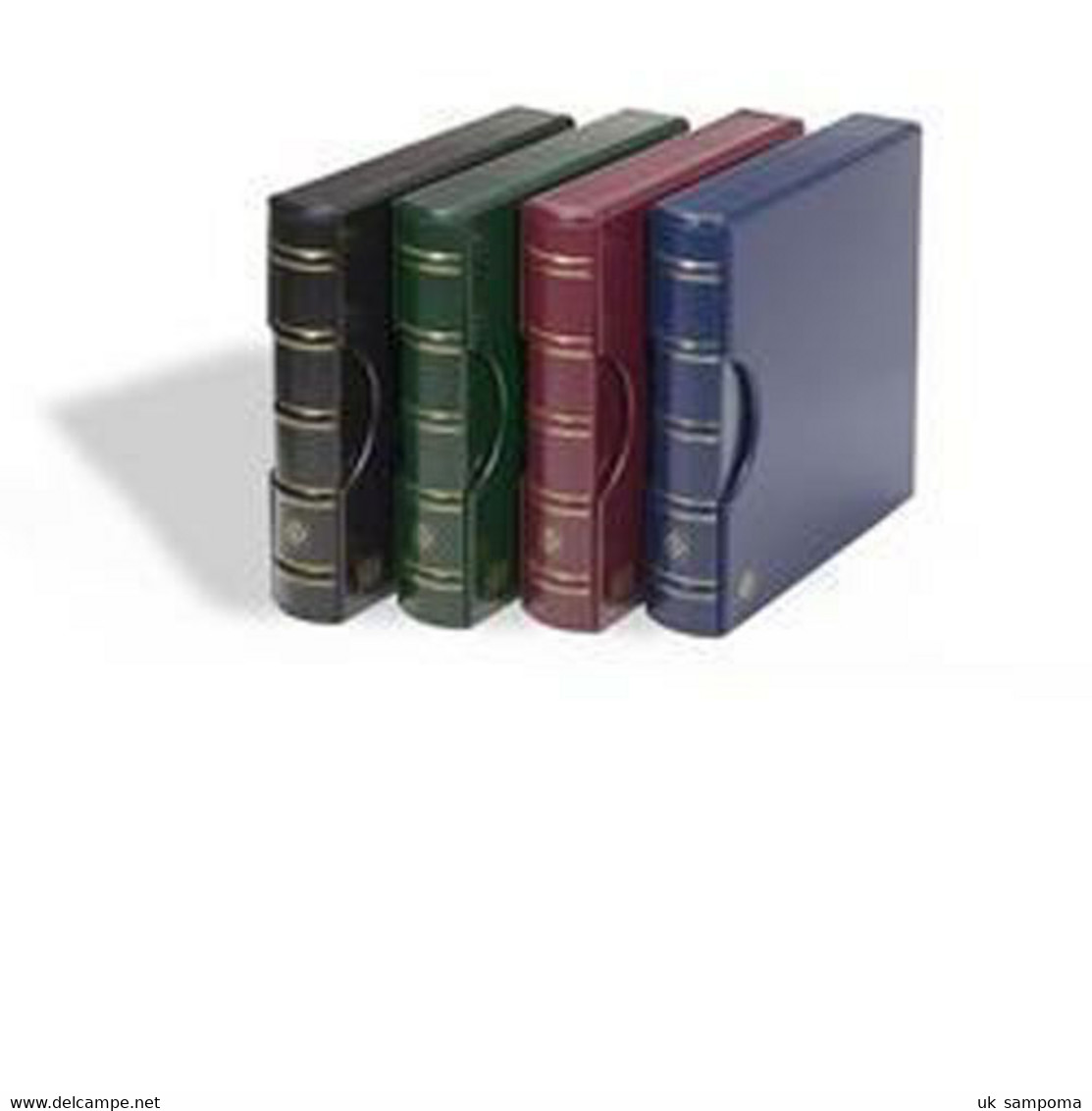 LIGHTHOUSE Ring Binder EXCELLENT DE, In Classic Design With Slipcase, Green - Large Format, Black Pages