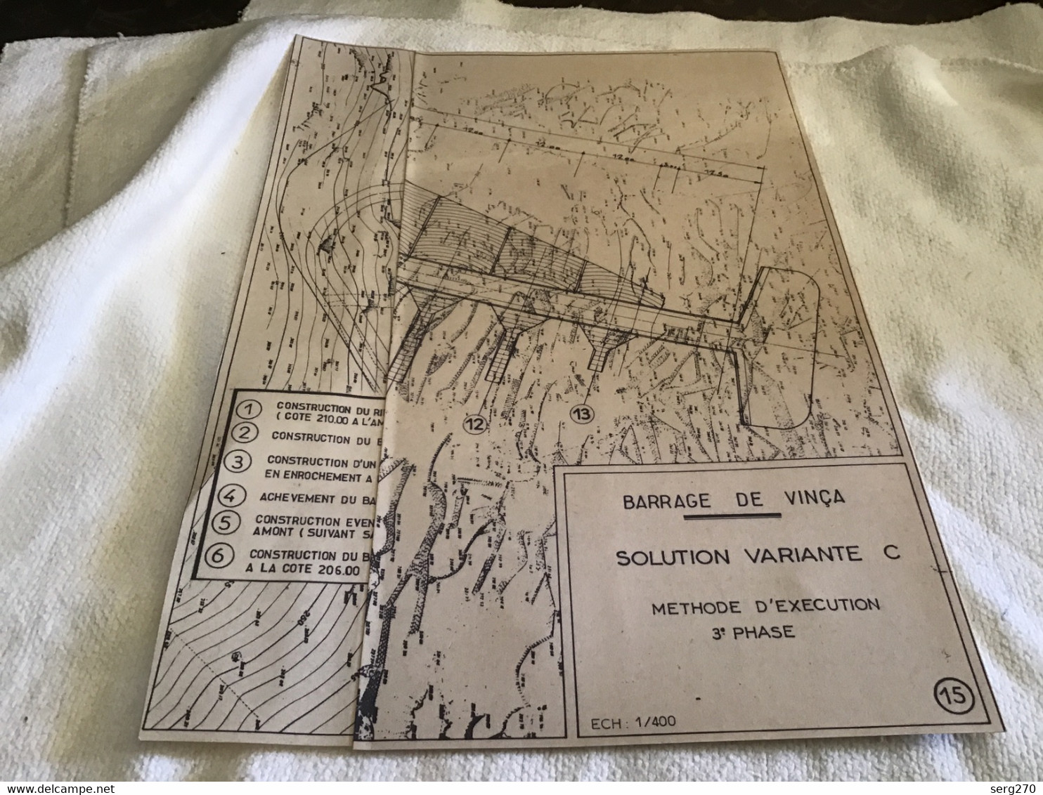 Barrage De Vinca Pyrénées-Orientales Société D’économie Mixte Pour L’équipement Du Roussillon Direction Générale Génie - Travaux Publics